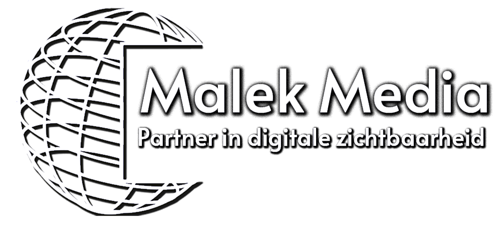 Malek Media logo wit
