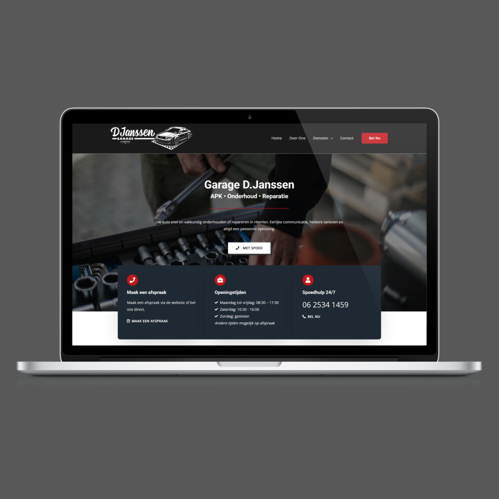 Website voor Garage D Janssen