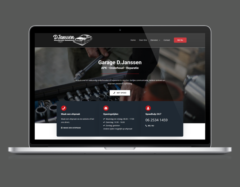 Klantcase: website Garage D Janssen